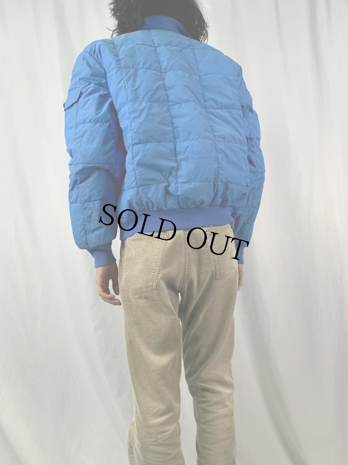 画像4: 80〜90's Eddie Bauer ハーフジップ プルオーバーダウンジャケット XL (4)