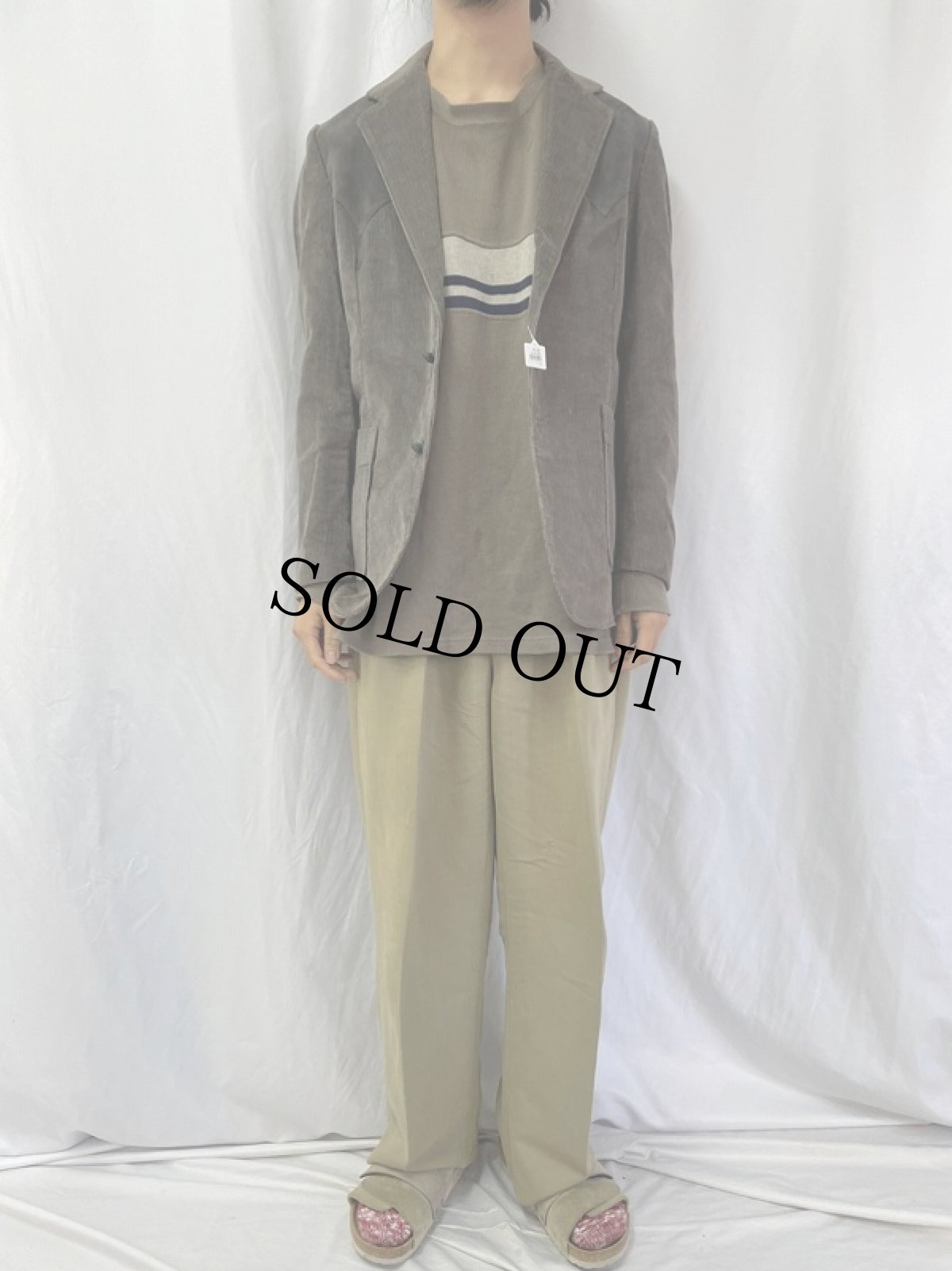 画像2: 70's Brad Whitney フェイクスウェード切り替え ウエスタンコーデュロイジャケット (2)