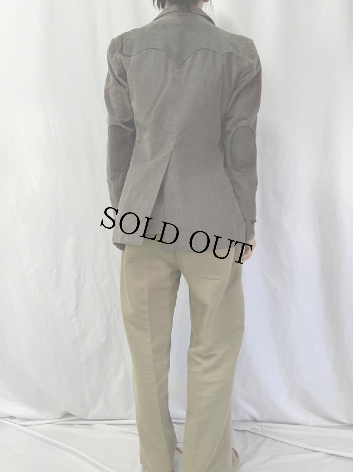 画像4: 70's Brad Whitney フェイクスウェード切り替え ウエスタンコーデュロイジャケット (4)