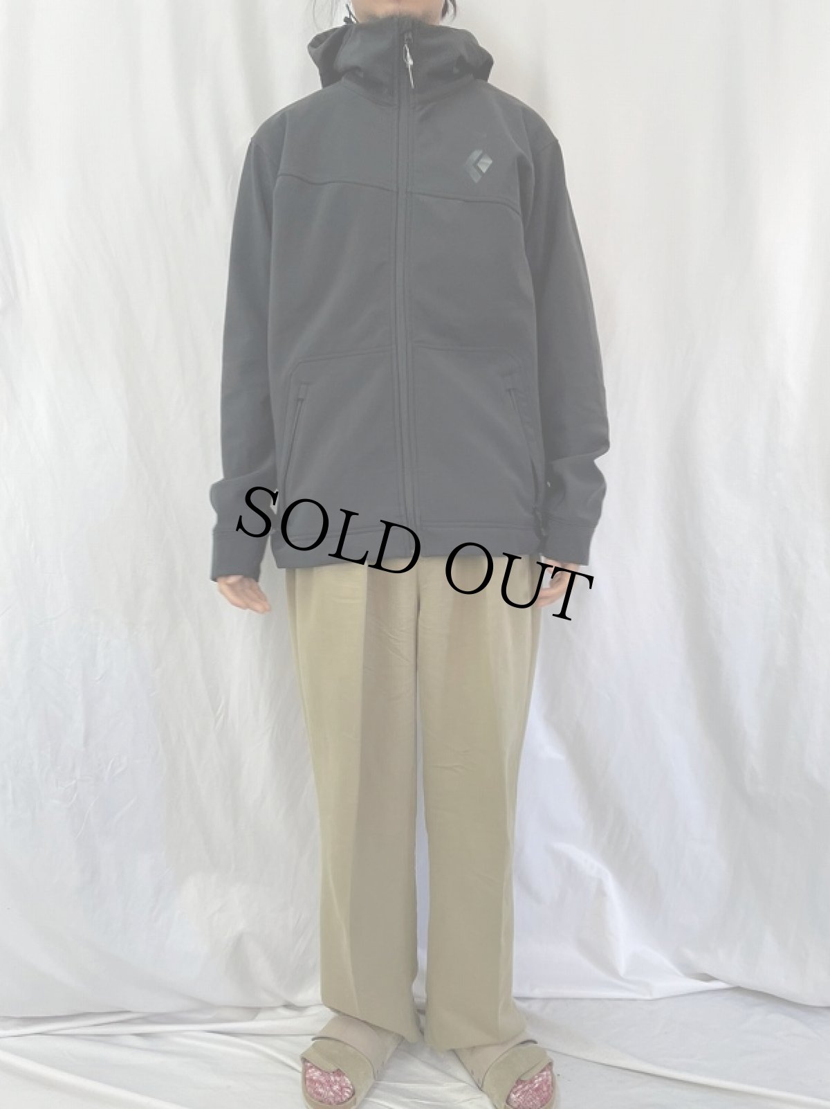 画像2: BLACK DIAMOND "POLARTEC" フリースジップパーカー BLACK XL (2)