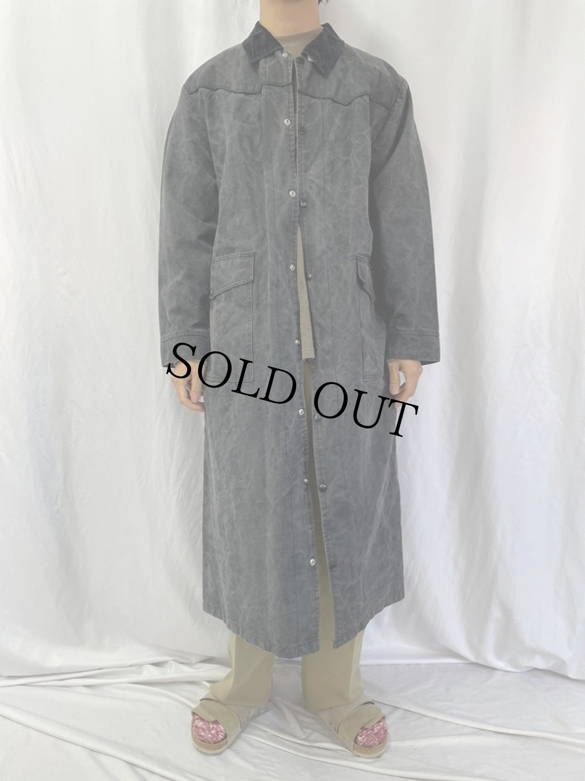 画像2: Saddlesmith Outfitters by Action USA製 ダックダスターコート L (2)