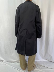 画像4: 70's Burberrys' ENGLAND製 ステンカラーコート BLACK (4)