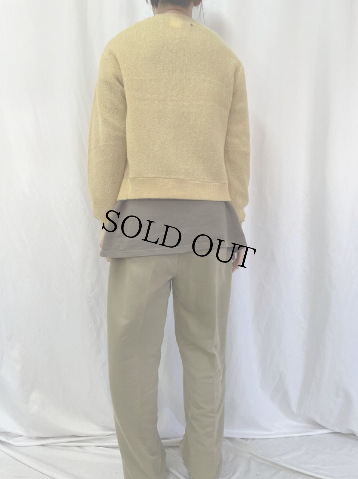 画像4: 60's モヘアニットカーディガン M (4)