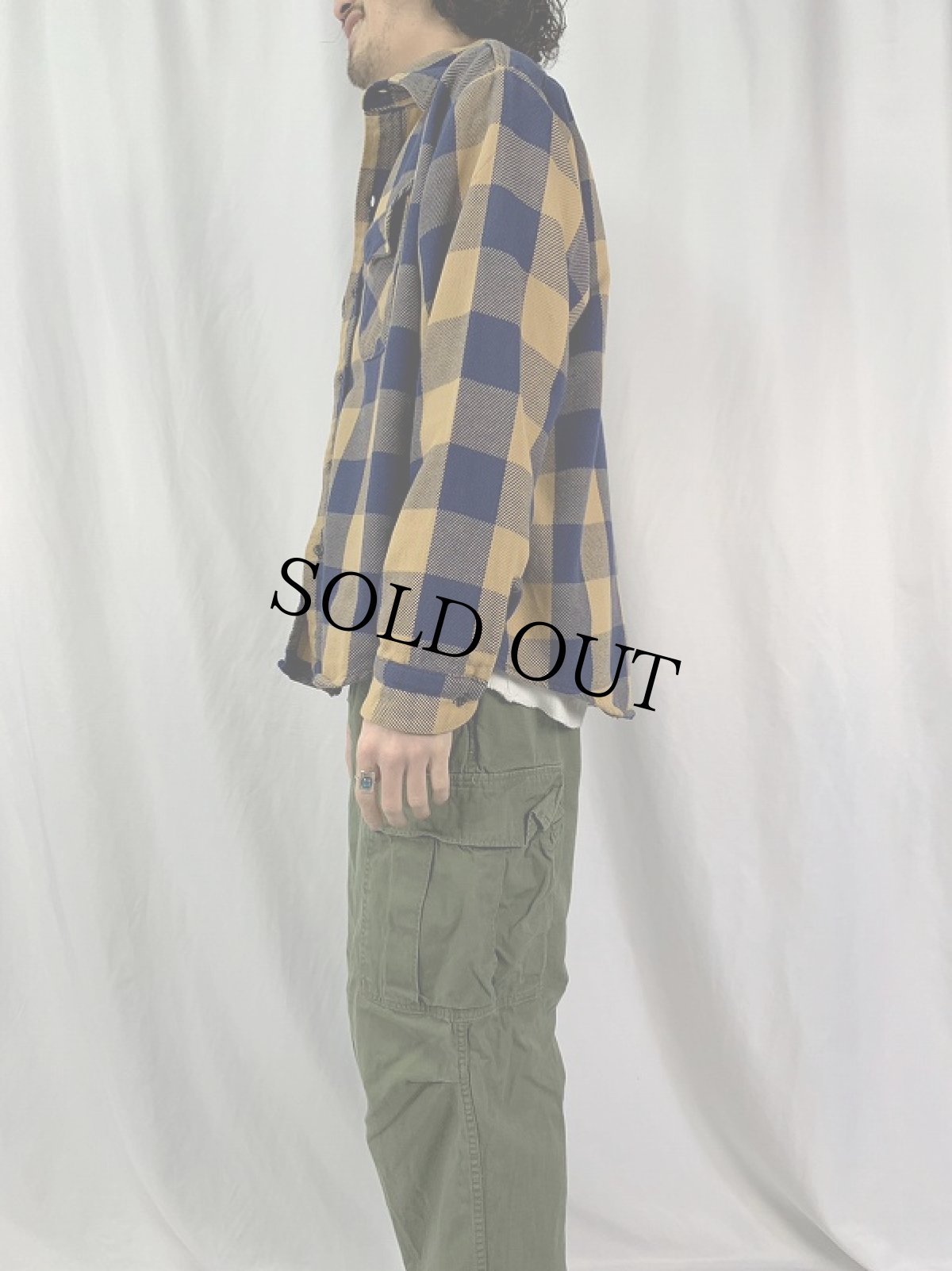 画像3: 70's Mr. Leggs USA製 チェック柄 ヘビーネルシャツ XL (3)