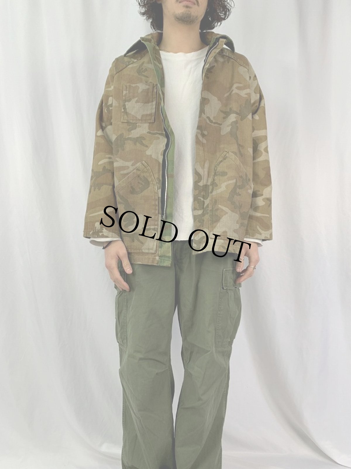 画像3: 80's RANGER カモ柄 リバーシブルジャケット M (3)