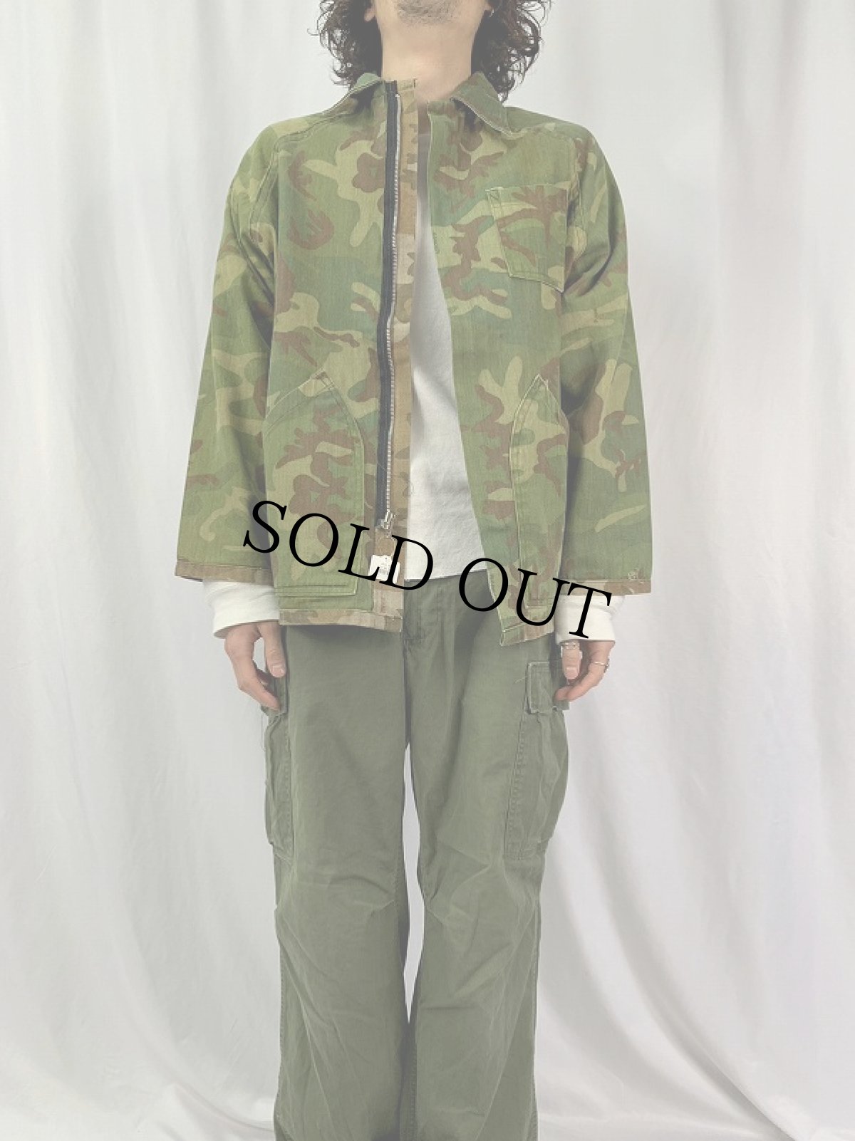 画像4: 80's RANGER カモ柄 リバーシブルジャケット M (4)