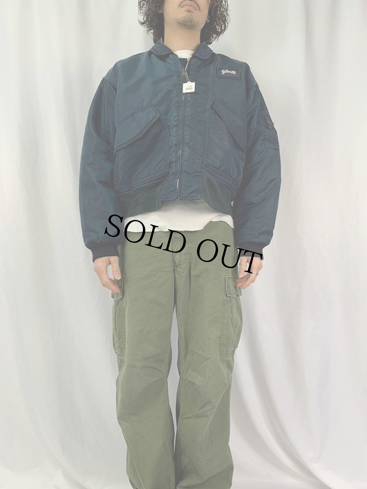 画像2: 90's Schott "CWU-R TYPE" フライトジャケット (2)