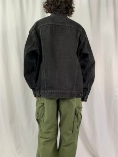 画像4: 90's Levi's 70507-4159 USA製 ブラックデニムジャケット XL (4)