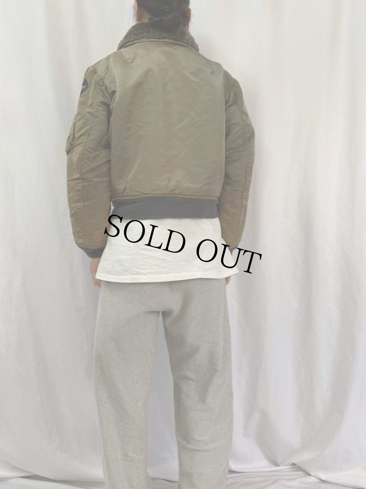 画像4: 民間品 B-15 TYPE フライトジャケット M (4)