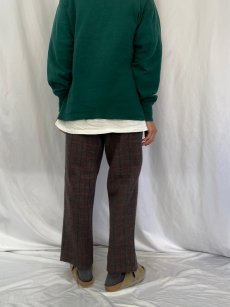 画像4: 60's "MALONE PANTS" チェック柄 メルトンウールパンツ W31 (4)