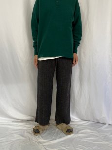 画像2: 70's "MALONE PANTS" チェック柄 メルトンウールパンツ W32 (2)