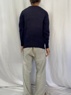 画像4: 50's ウールニットセーター NAVY (4)