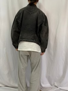 画像4: 90's Levi's 75525-0260 ブラックデニムジャケット L (4)