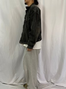 画像3: 90's Levi's 75525-0260 ブラックデニムジャケット L (3)