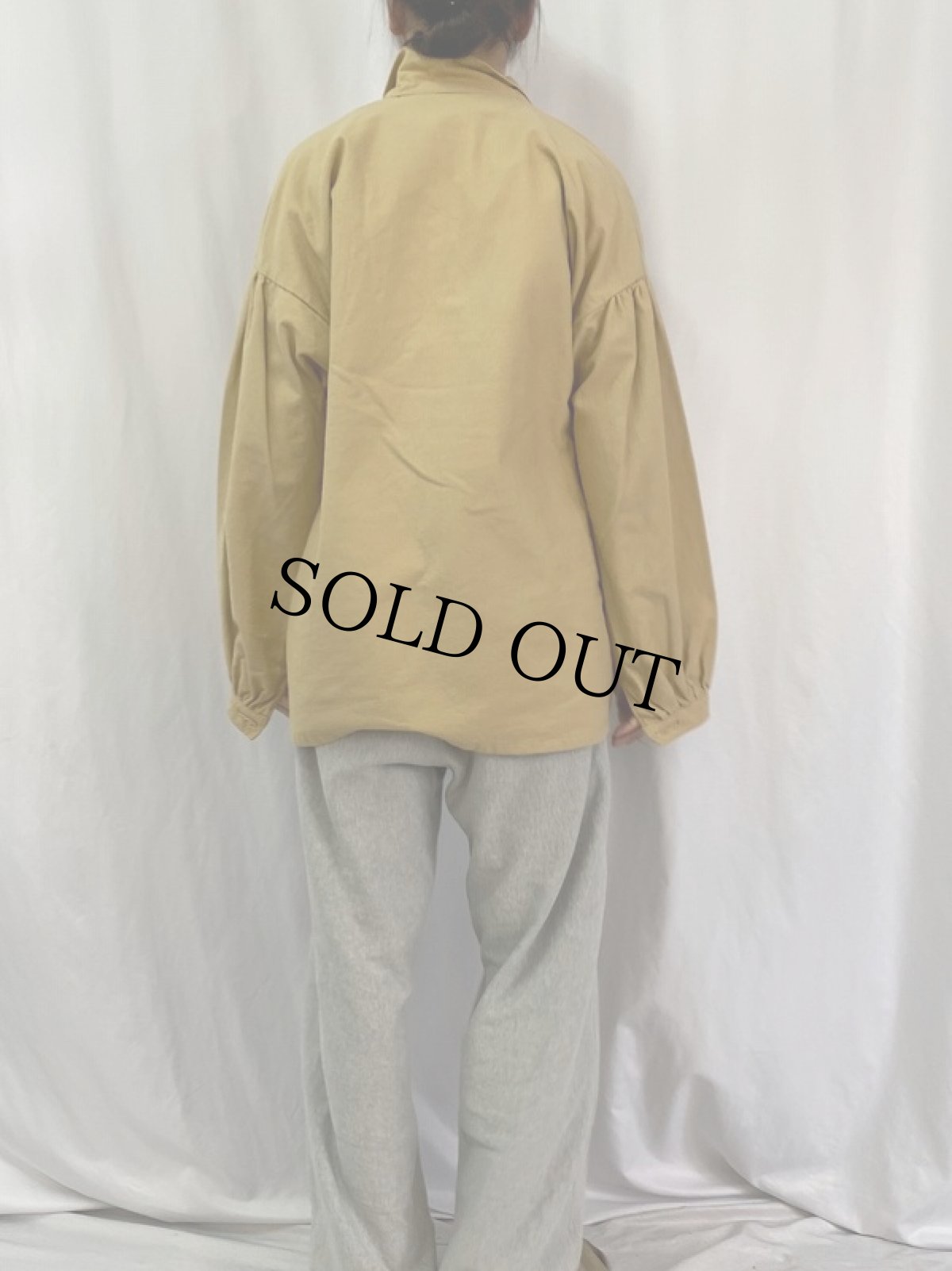 画像4: シャモアクロス レースアップシャツ (4)