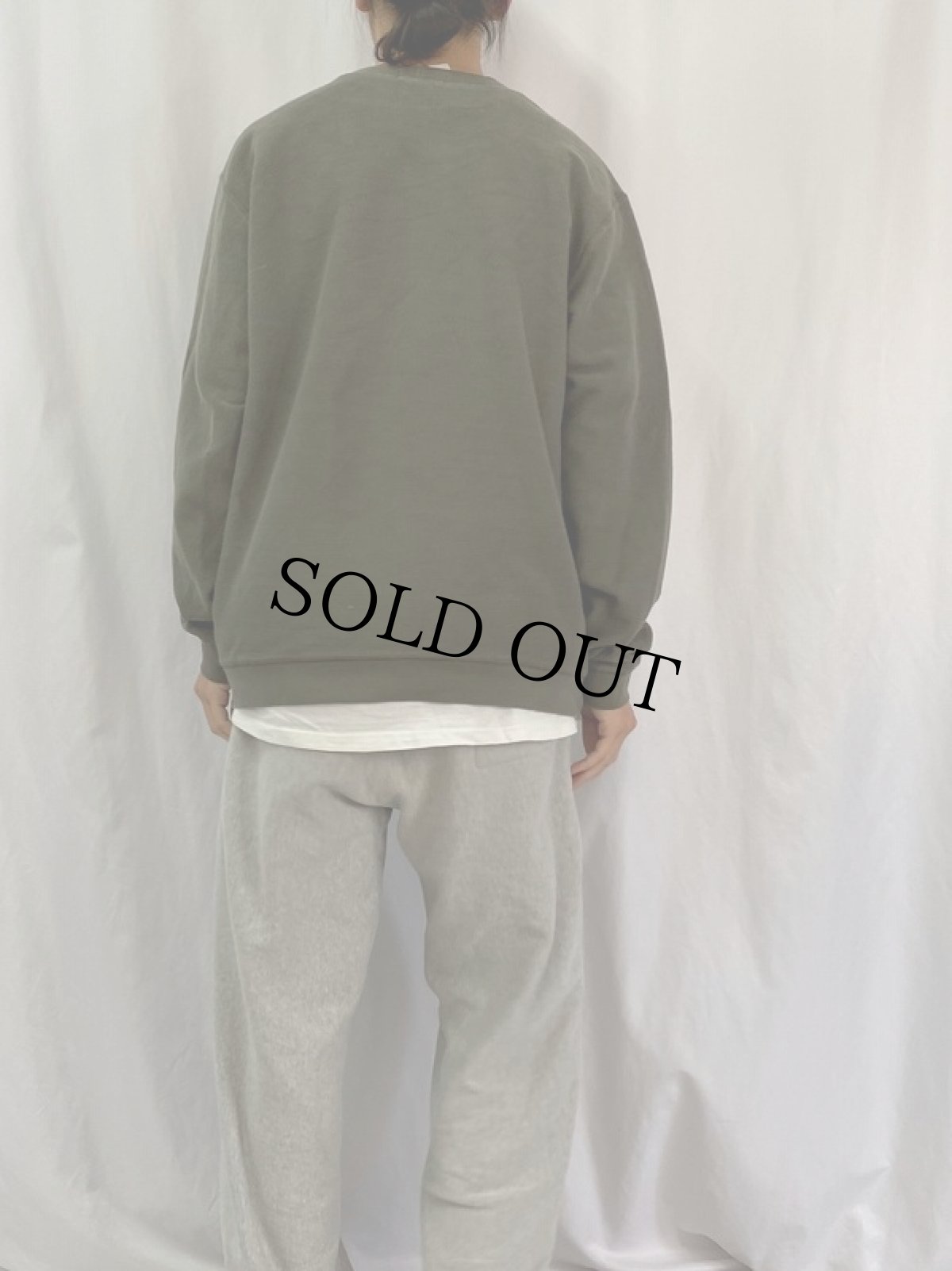 画像4: 90's LANDS'END 前V パイルスウェット XL (4)