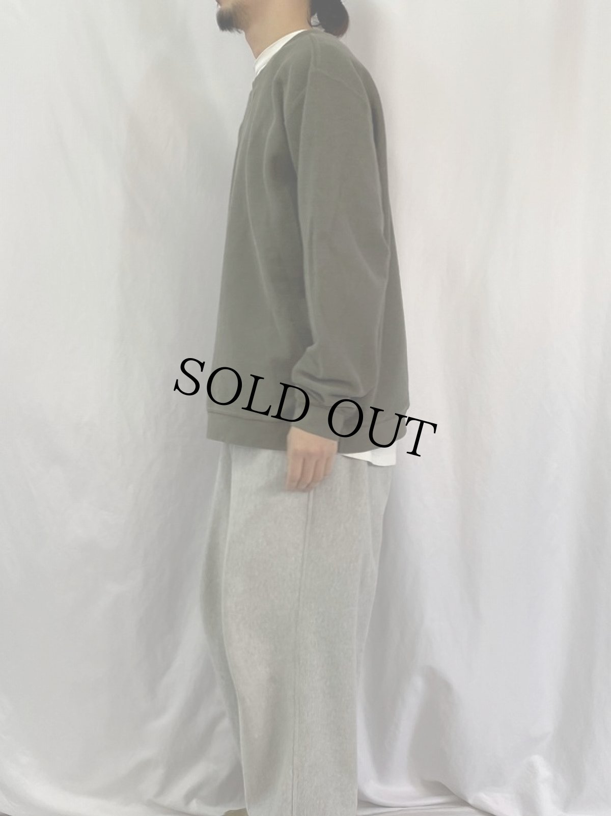 画像3: 90's LANDS'END 前V パイルスウェット XL (3)