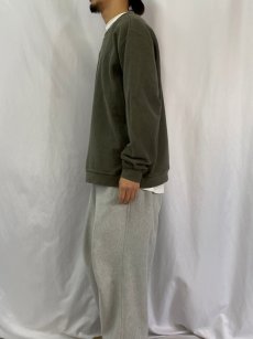 画像3: 90's LANDS'END 前V パイルスウェット XL (3)