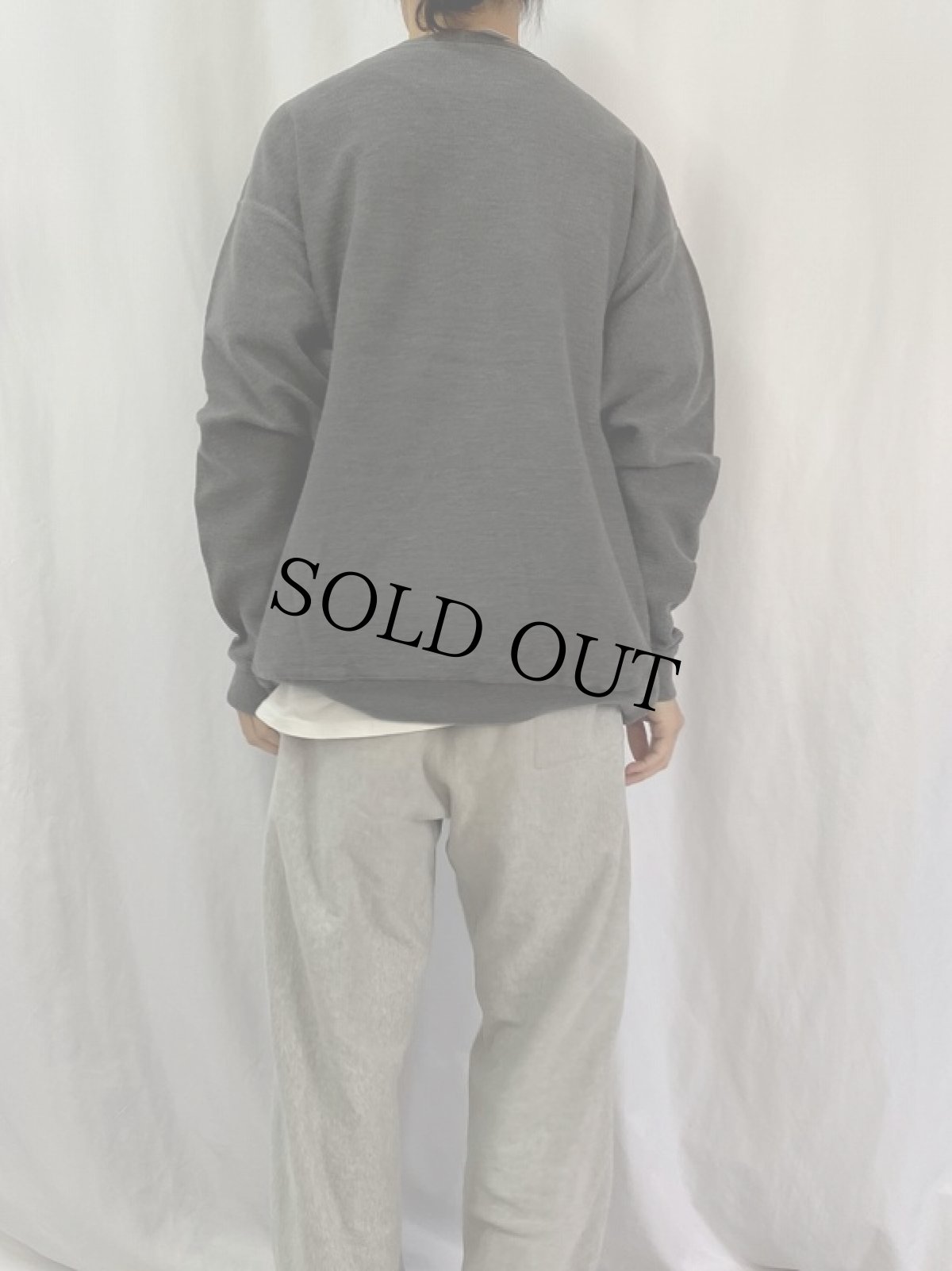 画像4: 90's LANDS'END USA製 前V パイルスウェット XL (4)