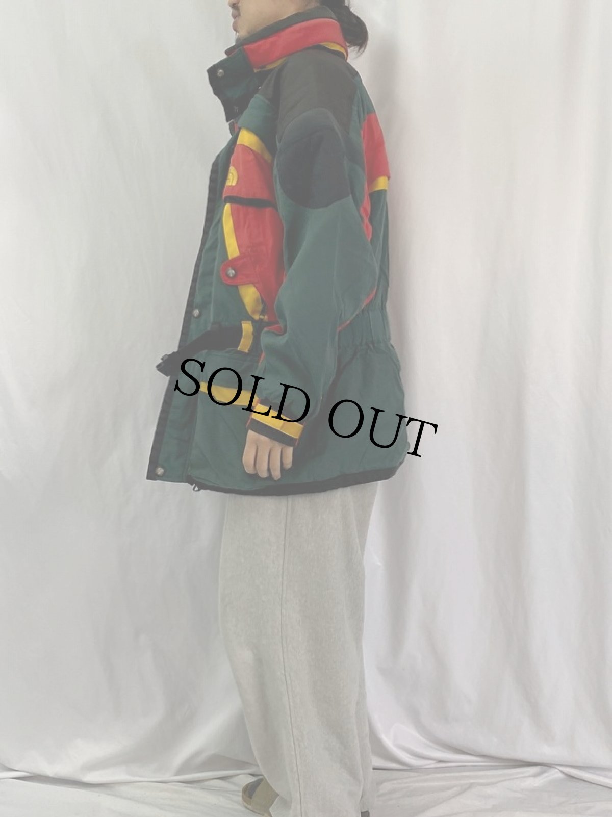 画像3: 90's THE NORTH FACE "GORE-TEX" ラスタカラー ナイロンスキージャケット (3)