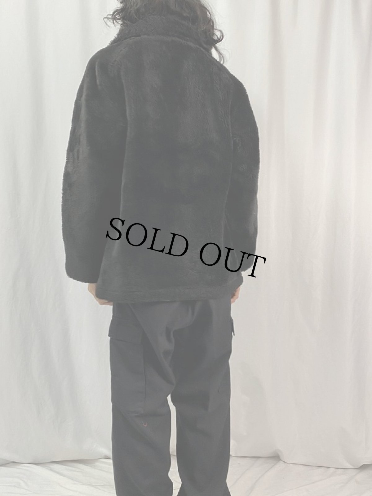 画像4: 70's ZERO KING フェイクファージャケット BLACK SIZE40 (4)