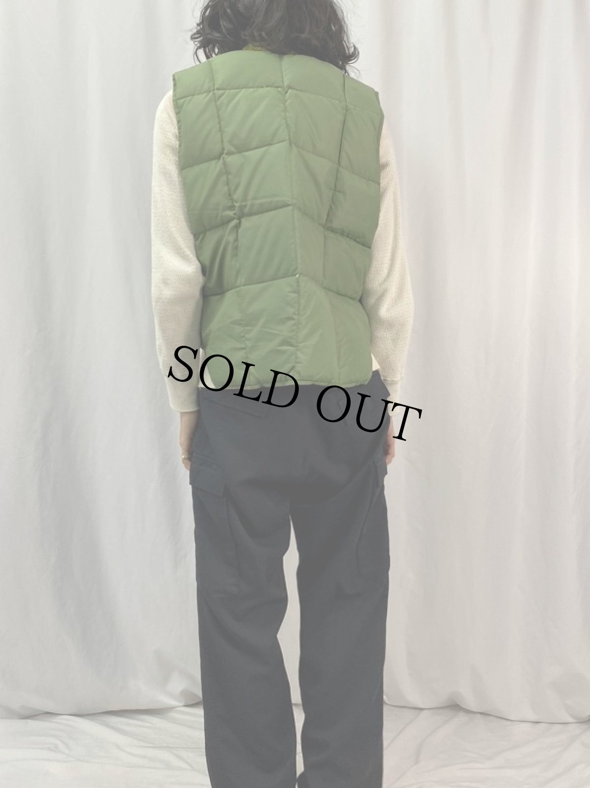 画像5: 70's TIMBERLINE リバーシブルキルティングベスト L (5)