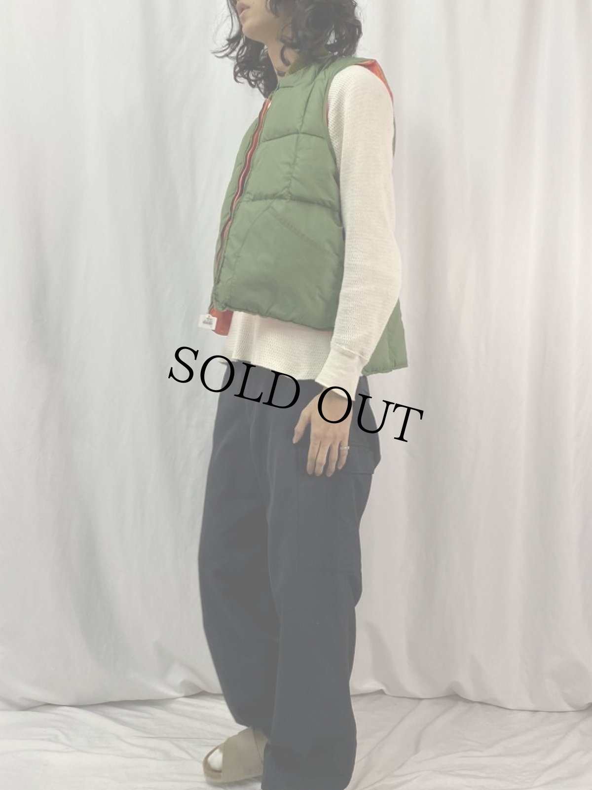 画像4: 70's TIMBERLINE リバーシブルキルティングベスト L (4)