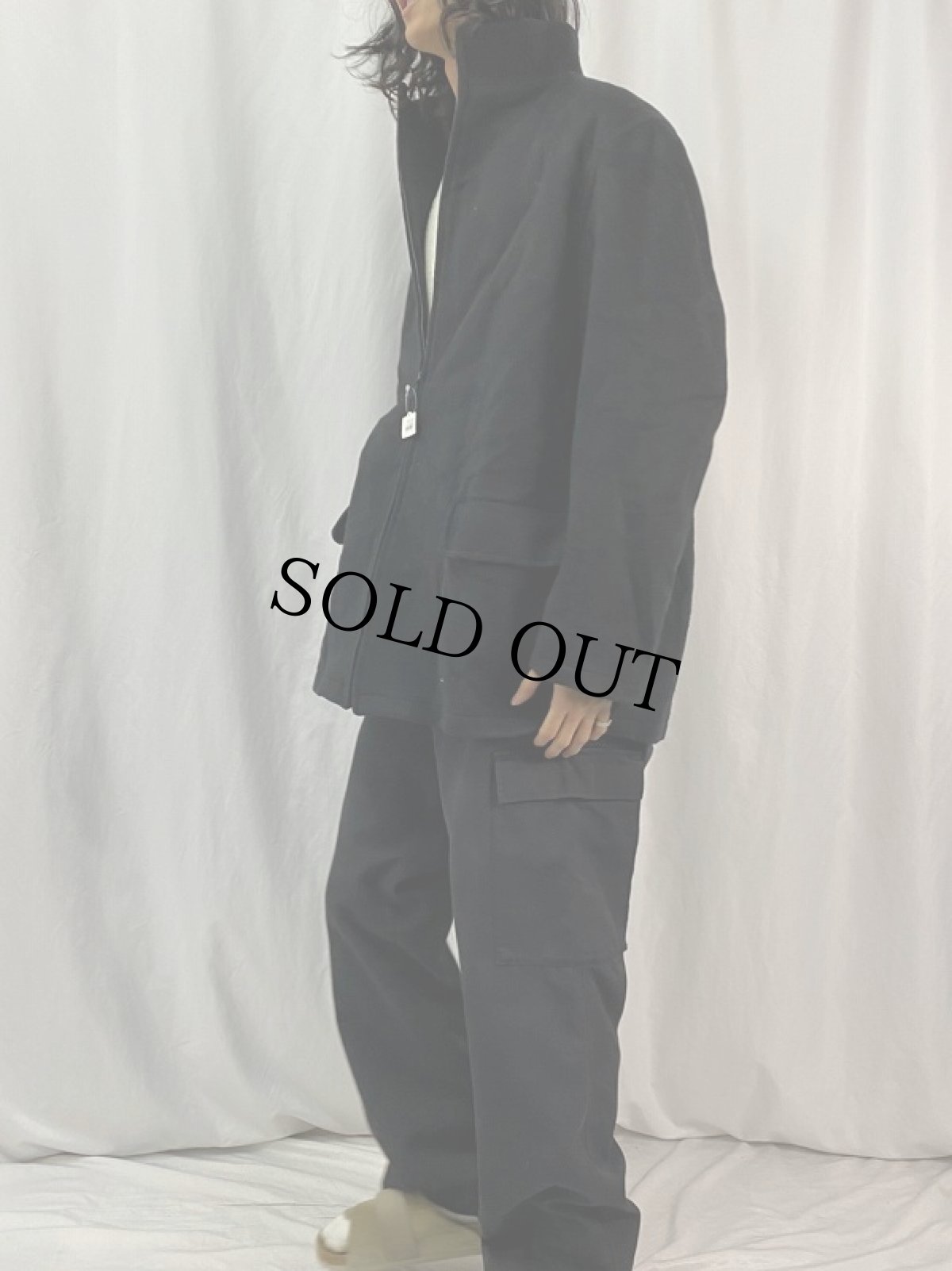 画像3: LAUREN RALPH LAUREN メルトンジップコート BLACK (3)