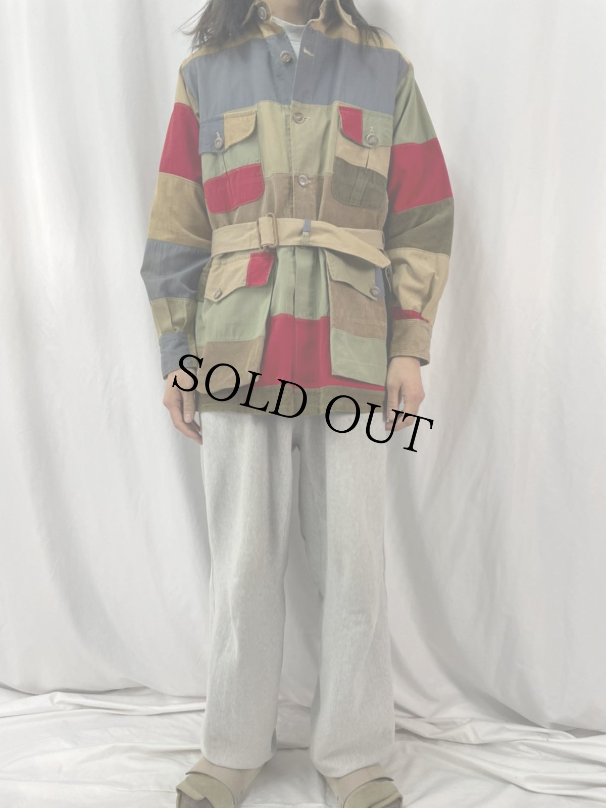 画像2: 70's Abercrombie & Fitch クレイジーパターン サファリジャケット SIZE38 (2)