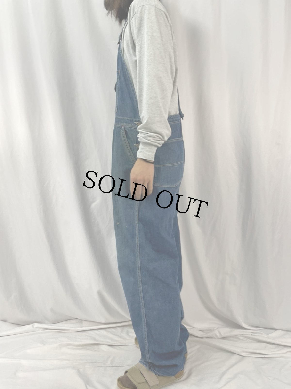 画像3: 40's MONTGOMERY WARD "WARD'S HOMESTEADER" ローバック デニムオーバーオール (3)