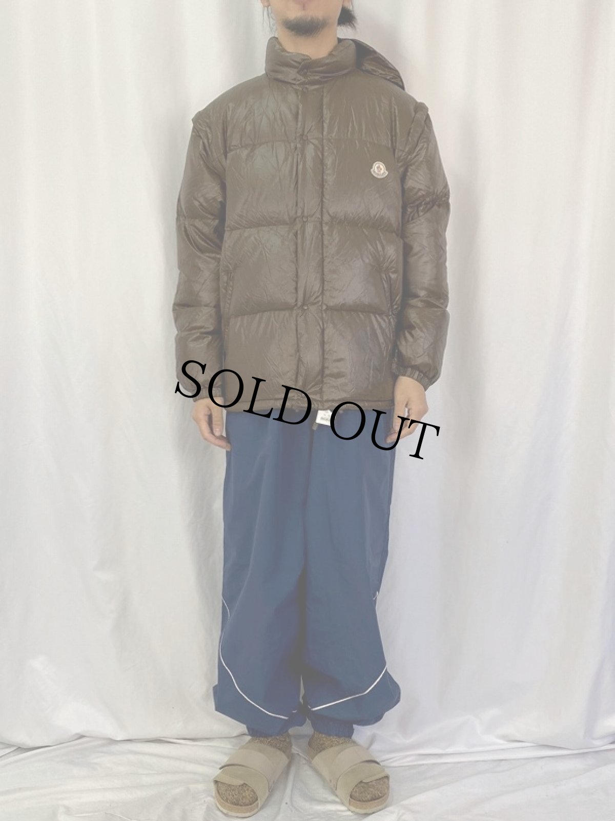 画像2: 90's〜 MONCLER ドッキングデザイン ダウンジャケット (2)