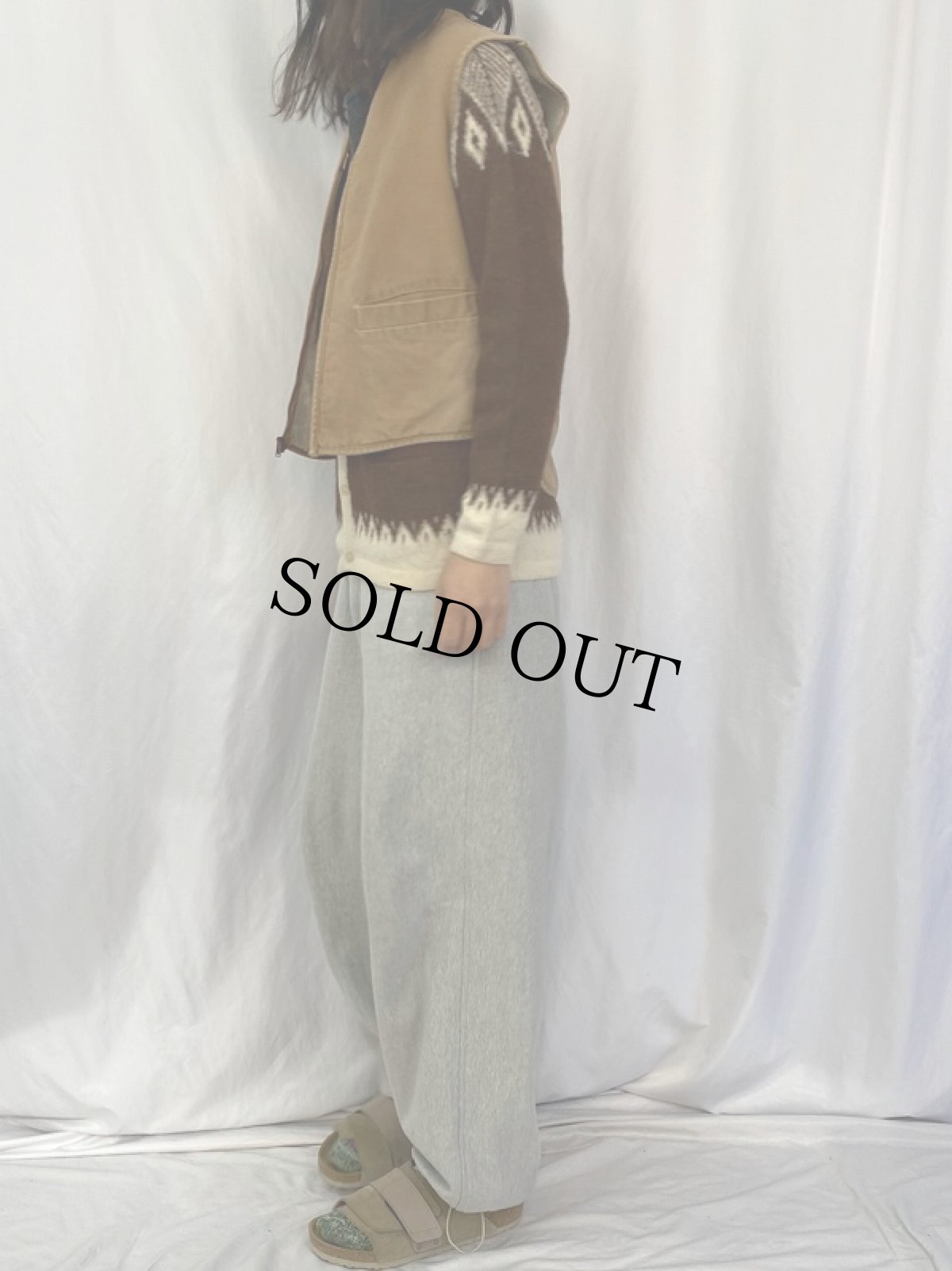 画像3: 70's Carhartt プリントタグ ボアライナー ダックベスト S (3)