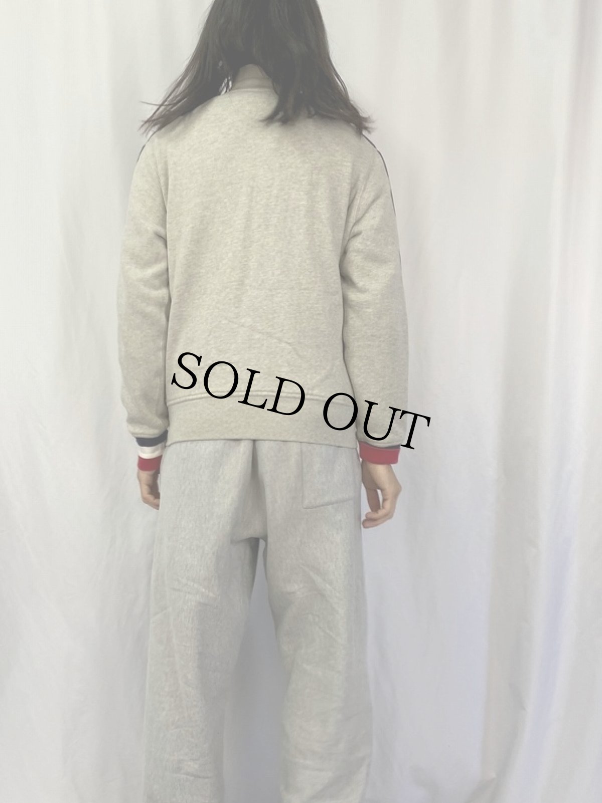 画像4: POLO Ralph Lauren ダブルフェイス スウェットジップジャケット L (4)