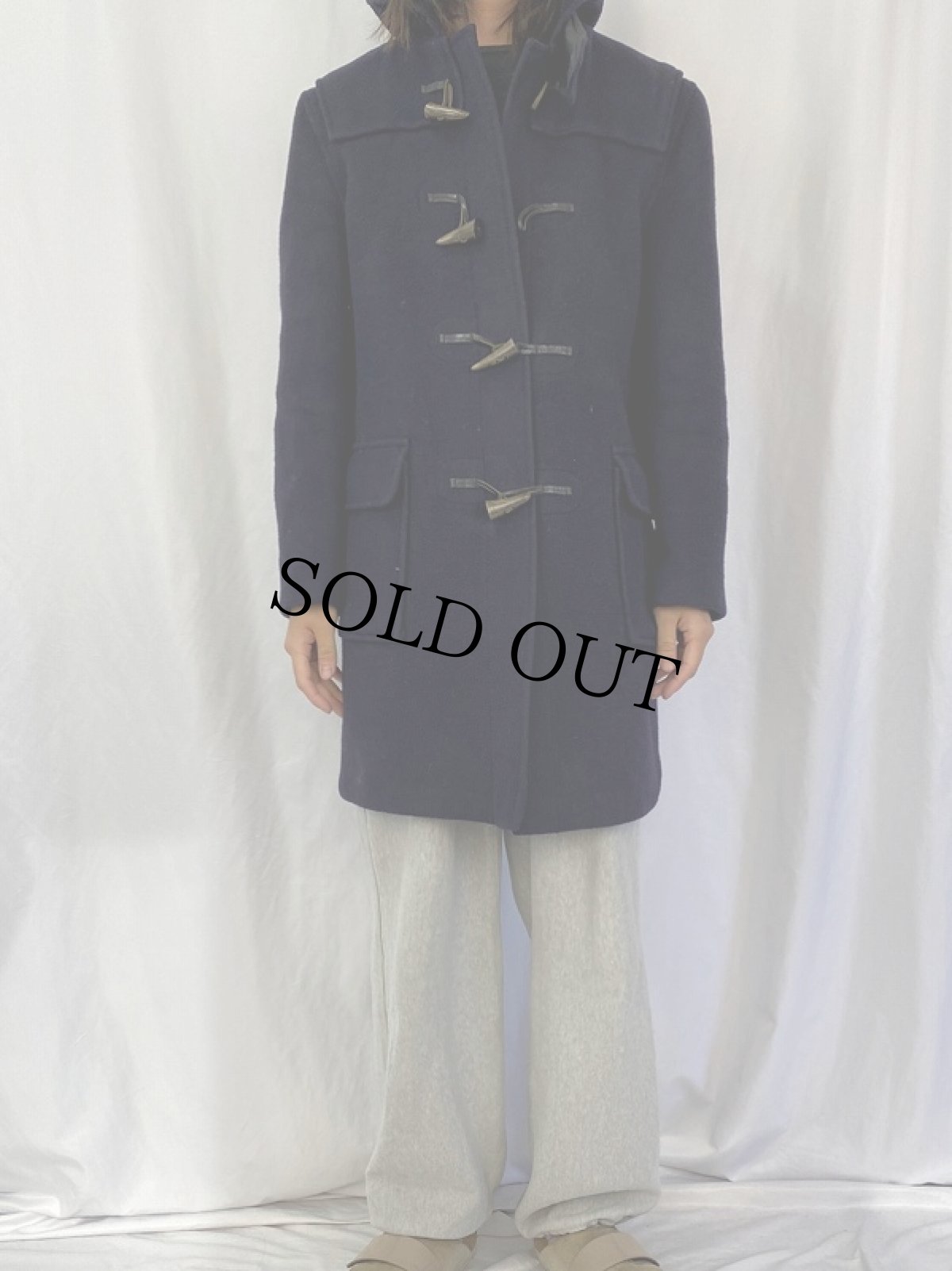 画像2: 70's Gloverall ENGLAND製 メルトンダッフルコート SIZE42 (2)