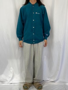 画像2: 90's Champion REVERSE WEAVE USA製 フルスナップスウェット M (2)