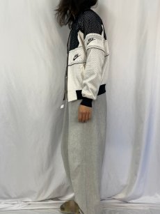 画像3: 80's NIKE ロゴ刺繍 メッシュドッキングジャケット (3)