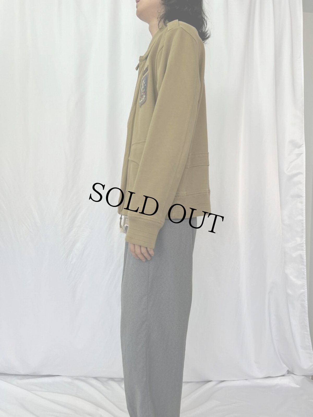 画像3: POLO Ralph Lauren "Soaring Tiger USRL" ワッペン×プリント ミリタリージャケット L (3)