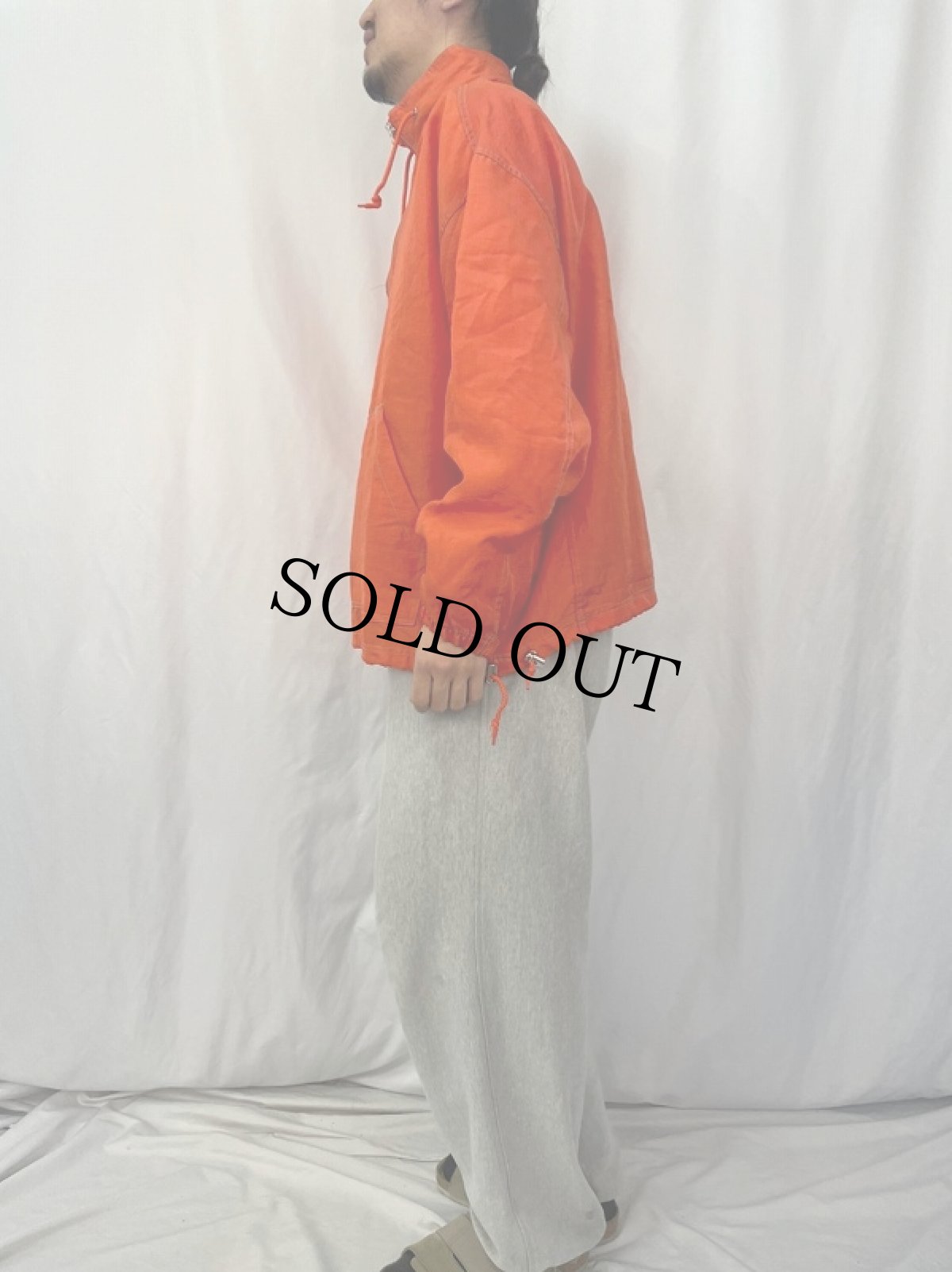 画像3: 90's OLD NAVY ナイロンアノラックパーカー L (3)