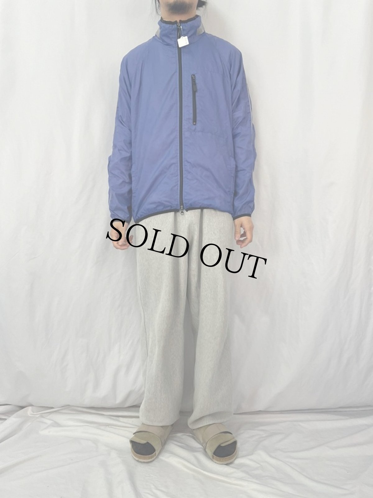 画像2: 90's〜 ナイロンジップジャケット L (2)