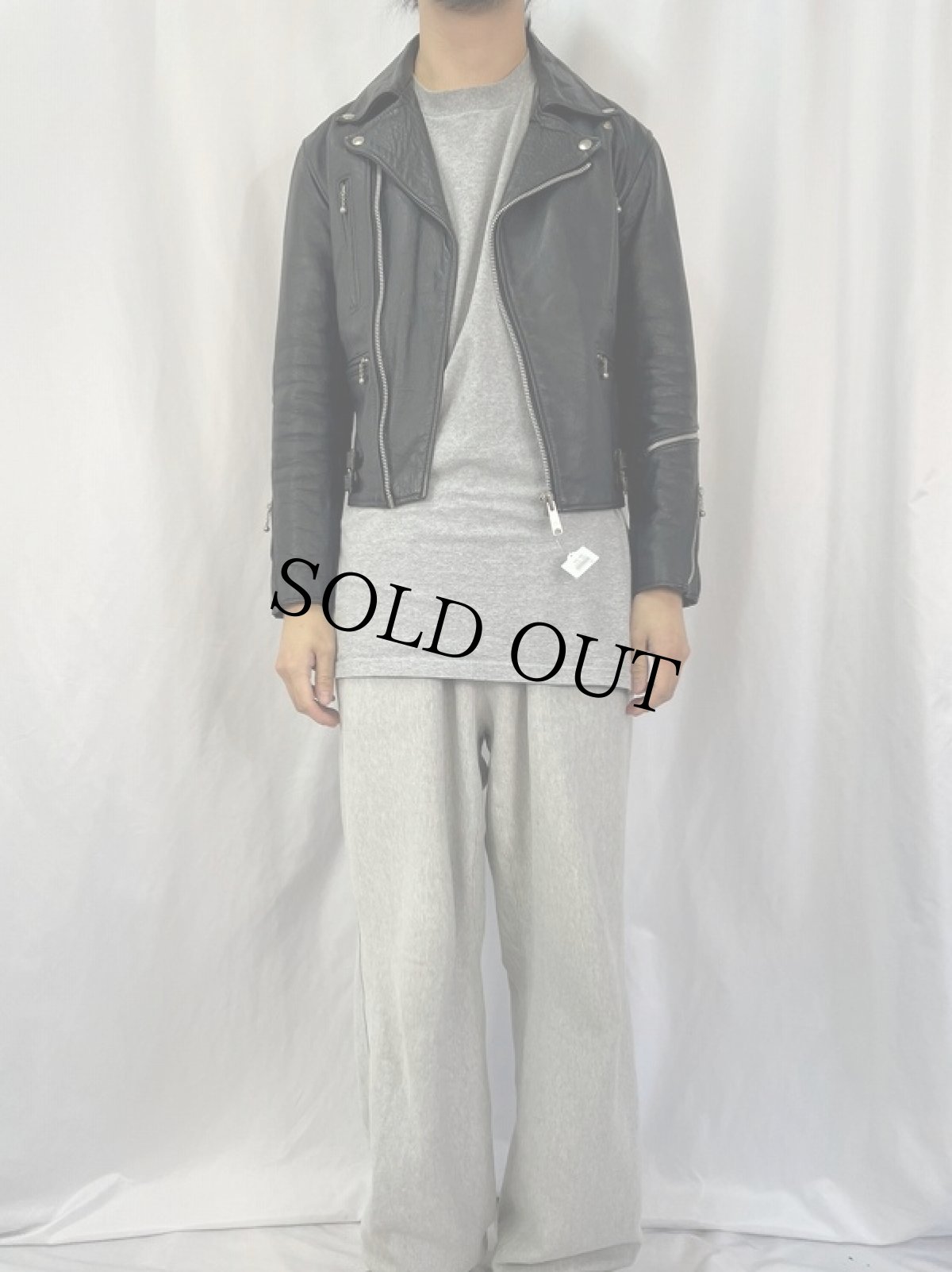 画像2: 70〜80's ダブルライダースジャケット (2)