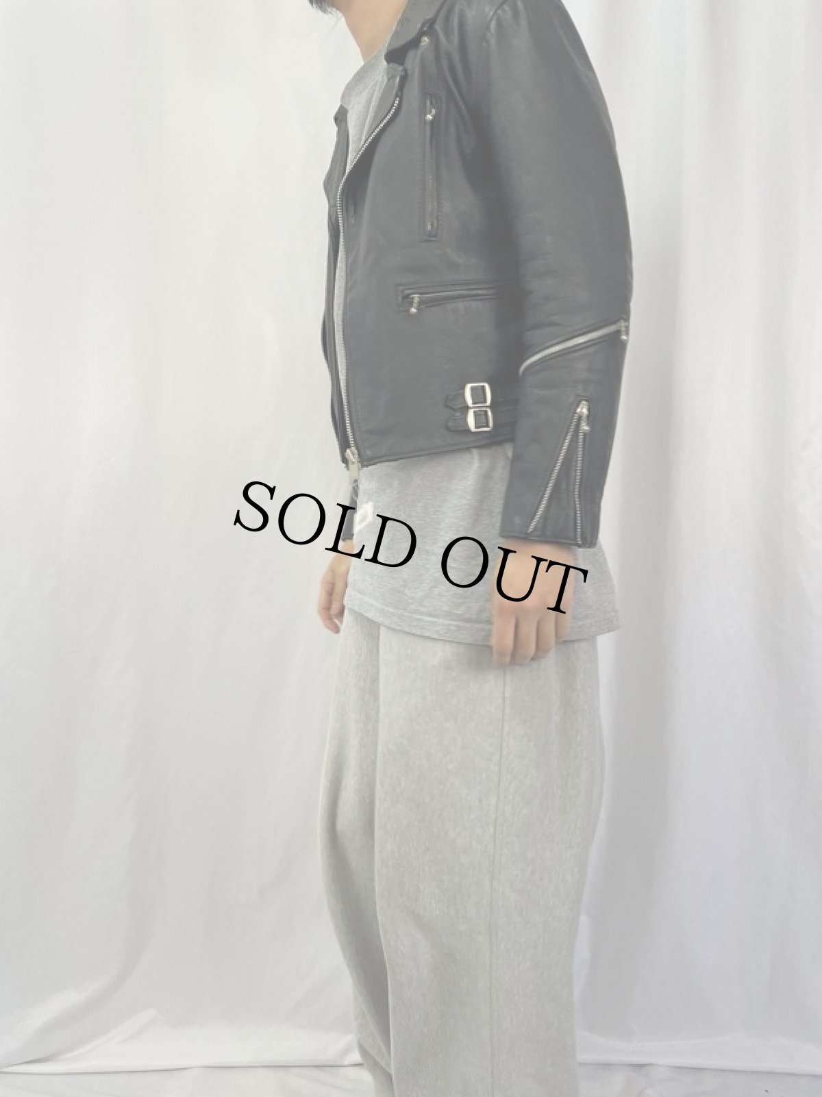 画像3: 70〜80's ダブルライダースジャケット (3)