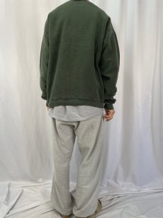 画像4: 90's LANDS'END USA製 前V パイルスウェット XL (4)