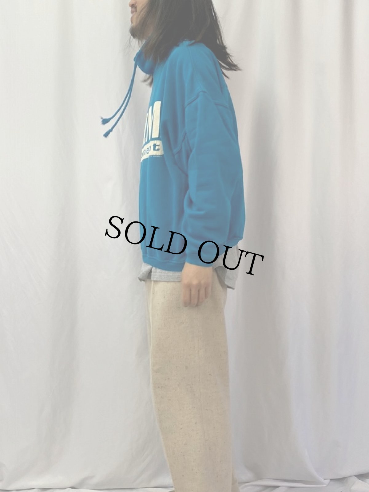 画像3: 80's B.U.M. equipment ハイネック プリントスウェット L (3)