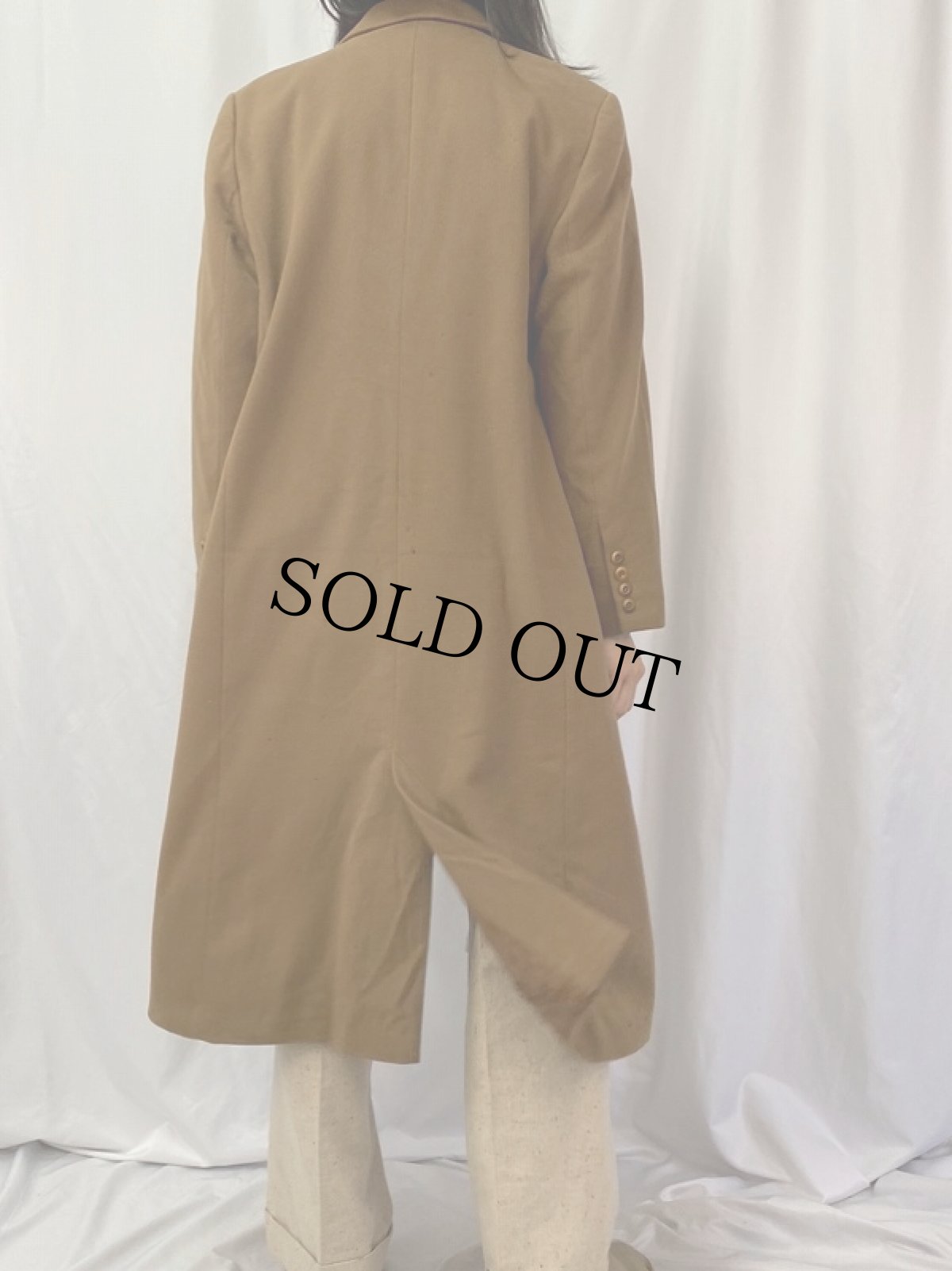 画像6: 80's Burberrys' ダブルブレスト カシミアチェスターコート (6)