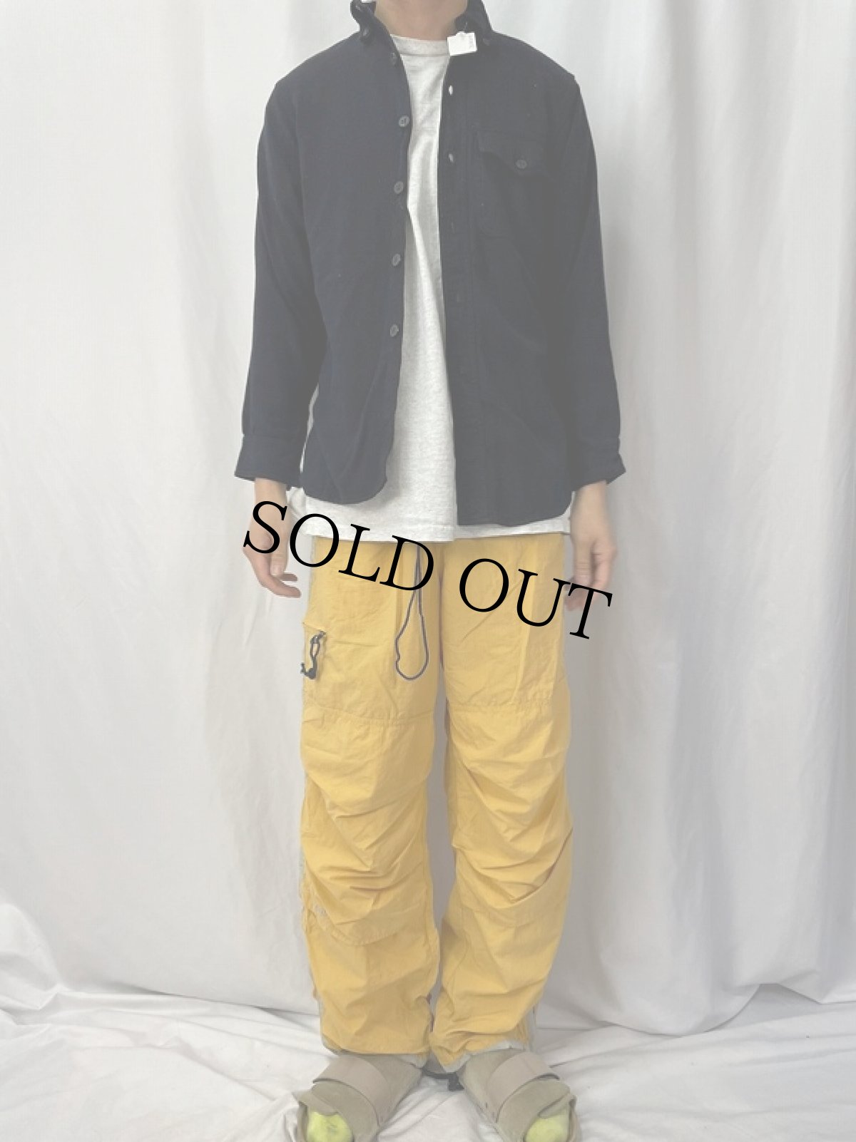 画像2: 40's U.S.NAVY NAVAL CLOTHING FACTORY 片ポケ CPOシャツ NAVY (2)