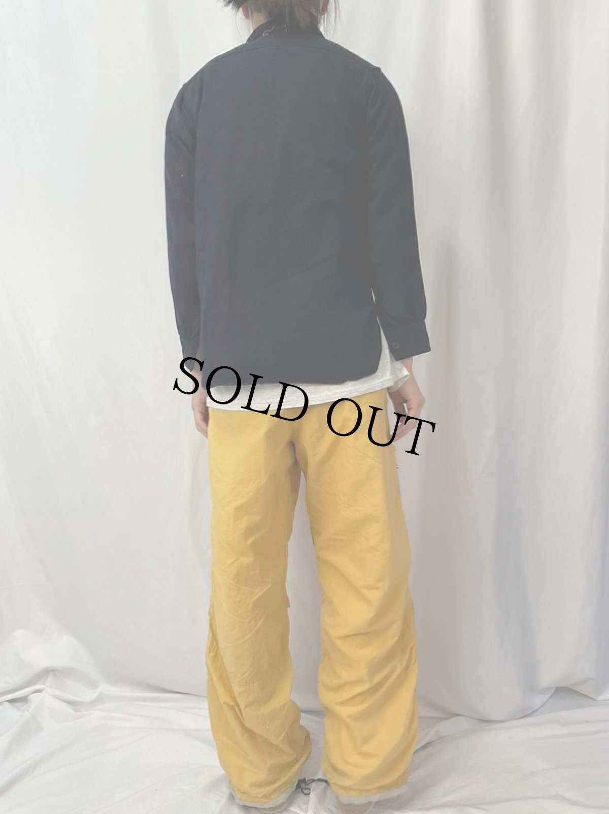 画像4: 40's U.S.NAVY NAVAL CLOTHING FACTORY 片ポケ CPOシャツ NAVY (4)