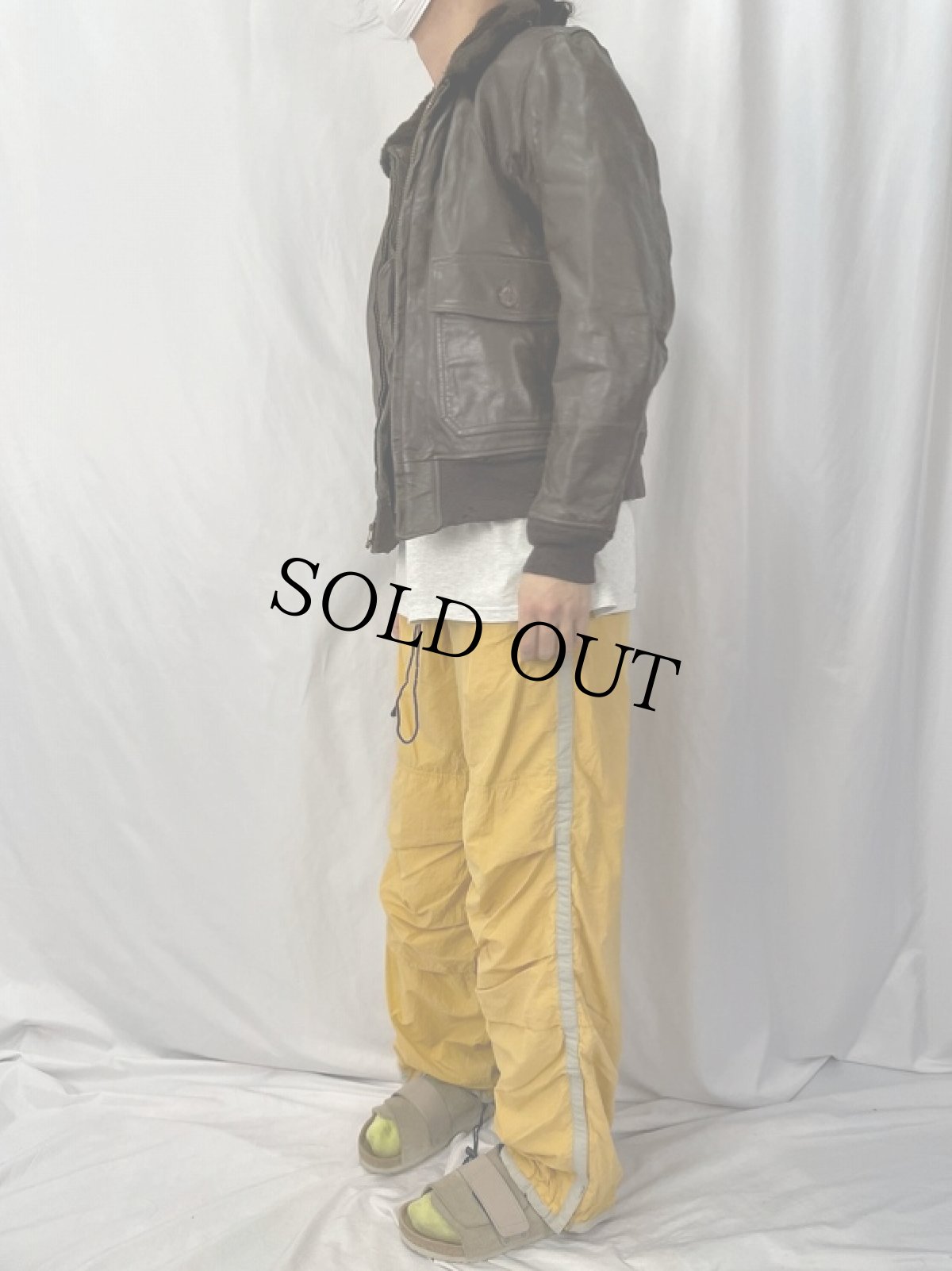 画像3: 70's U.S.NAVY G-1フライトジャケット SIZE42 (3)