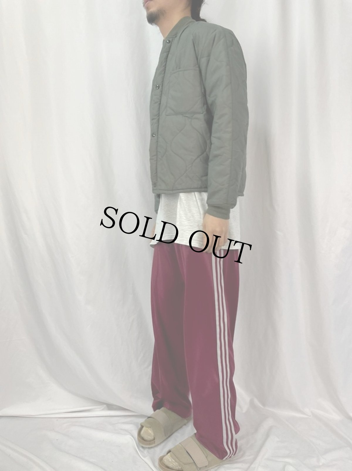 画像3: 90's U.S.AF CWU-9/P ナイロンキルティングジャケット MEDIUM (3)