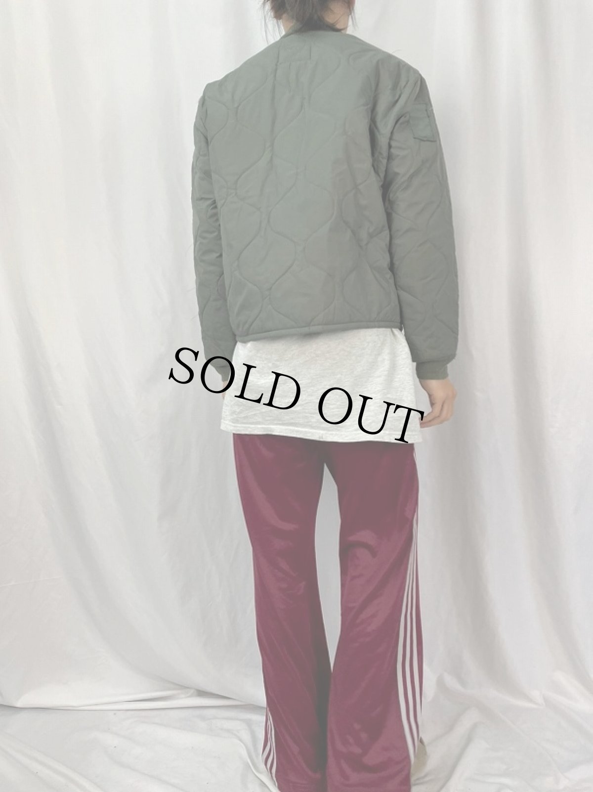 画像4: 90's U.S.AF CWU-9/P ナイロンキルティングジャケット MEDIUM (4)