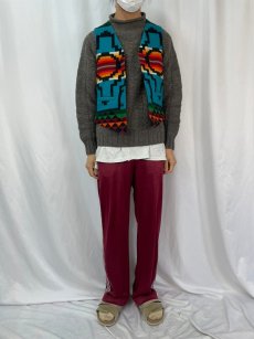 画像2: 90's Pendleton USA製 ネイティブ柄 ウールベスト SIZE38 (2)